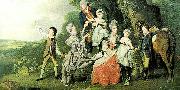 ZOFFANY  Johann the bradshaw family, c. oil painting artist